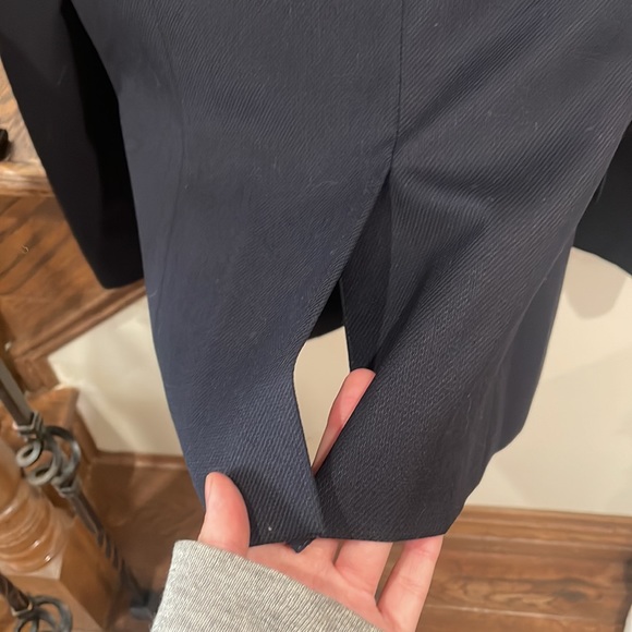 Reiss navy blazer harley crop texture tail NWT - Picture 7 of 7